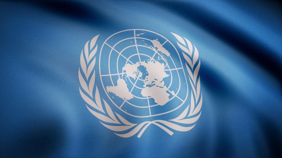 un ohe united nations flag